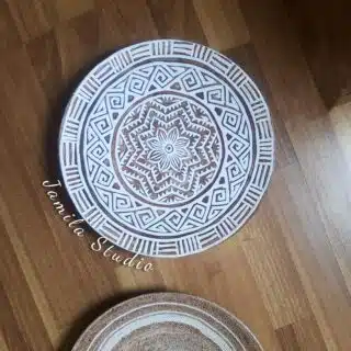 Wooden & Rattan Themed wall plates