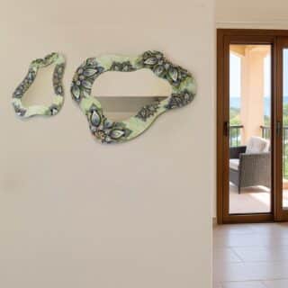 Oval Green Mandala Mirror