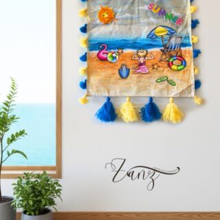 Linen Canvas with Hand Drawing