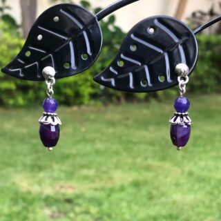 Handmade Original 925 Silver Amethyst Earring