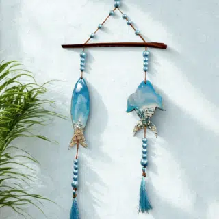 Minimal Fish Duo Boho wall art