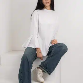 White Sensu sleeves t-shirt