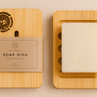 Wooden Soap Dish طبق الصابون الخشبي الانيق