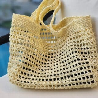 crochet beach bag
