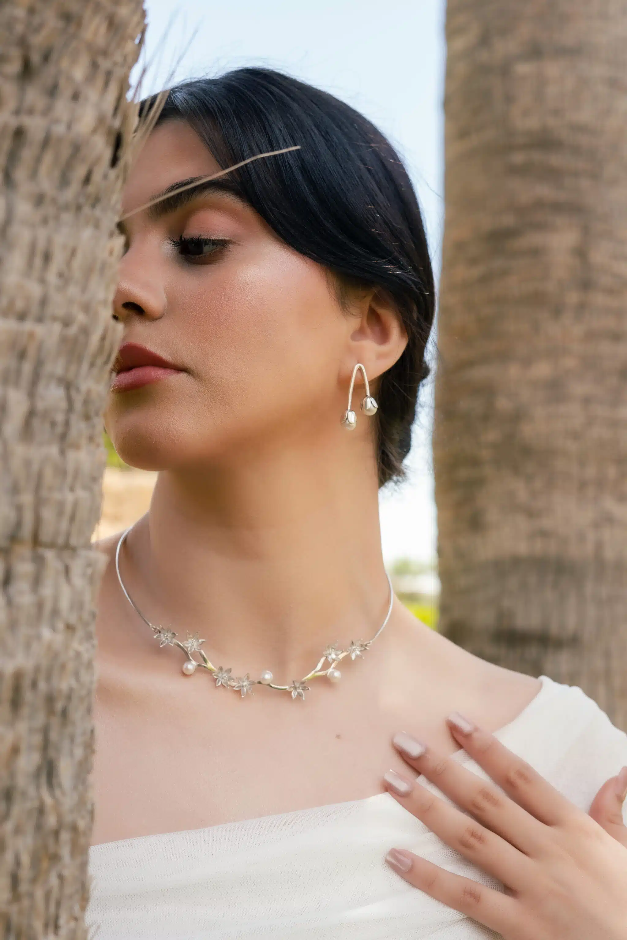 Lilies Statement Necklace 1 Lilies Statement Necklace