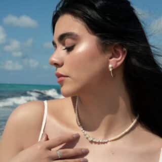 Corsage Pearl Necklace