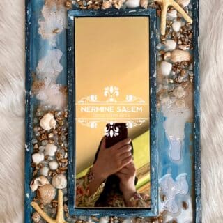 Sea house mirror frame