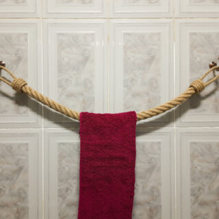 Golden rope - JUTE ROPE TOWEL HOLDER - HANGER